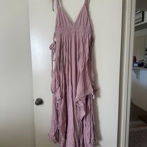 Elegant Lavender Maxi Dress